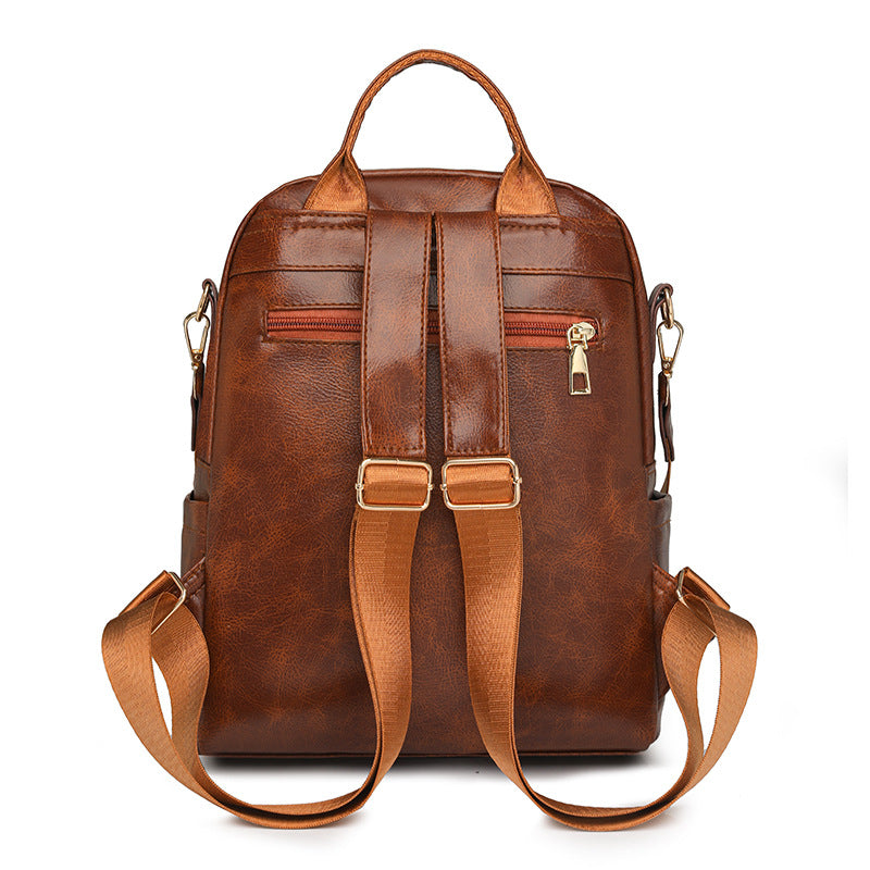 PU Backpack Travel Large Capacity