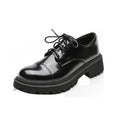 Solid Color Versatile Retro Slip-on Platform Women's Shoes